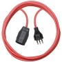 Qualitäts-Kunststoff-Verlängerungskabel (Verlängerungskabel für innen mit 5m Kabel) rot