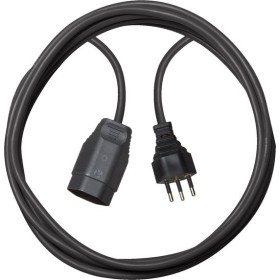 Qualitäts-Kunststoff-Verlängerungskabel (Verlängerungskabel für innen mit 5m Kabel) schwarz