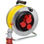 Kabeltrommel BAT SK 290, 2x T25 Steckdosen (IP55), 1x CEE-Steckdose 400V/16A, CEE-Stecker 400V/16A, Kabel 25m gelb