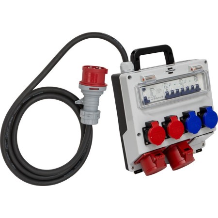 Wandverteiler 32A für Ausseneinsatz, CH Stecksystem IP55