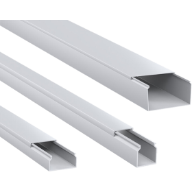 Kabelkanal mit Deckel 2m weiss