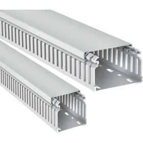 PVC Verdrahtungskanal mit Deckel 2m grau