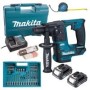 Makita Akku-Bohrhammer SDS+ HR166DSAE1 (2 x 2,0 Ah + DC10SA + Koffe...