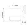 LED Rahmenloser Projektor PEGASUS-10 10W 6400K Schwarz IP65