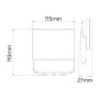 LED Rahmenloser Projektor PEGASUS-20 20W 6400K Schwarz IP65
