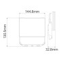 LED Rahmenloser Projektor PEGASUS-30 30W 6400K Schwarz IP65