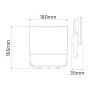 LED Rahmenloser Arbeitsscheinwerfer PEGASUS/W-50 50W 6400K Schwarz IP65 1,8m Kabel