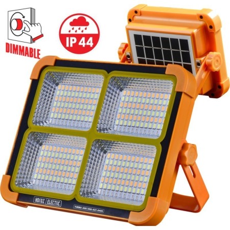 Solar LED-Strahler 400W Dimmbar, Wählbar CCT 2391lm  Beleuchtung