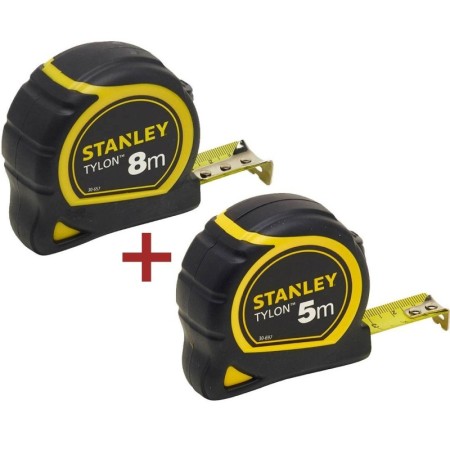 STANLEY Double Pack de Mètres Ruban 5m et 8m STANLEY Atelier