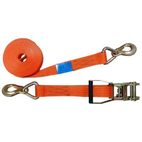 2-teilig Zurrgurt 4000kg / 8m - 50mm Ratsche mit Druckratsche und S...