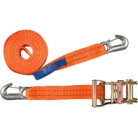 2-teilig Zurrgurt 2000kg / 6m - 35mm Ratsche mit Druckratsche und S...