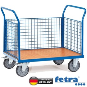 Fetra Dreiwand-Stirnwandwagen mit Stirnwand aus Drahtgitter FETRA W...