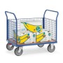 Fetra Dreiwand-Stirnwandwagen mit Stirnwand aus Drahtgitter FETRA W...