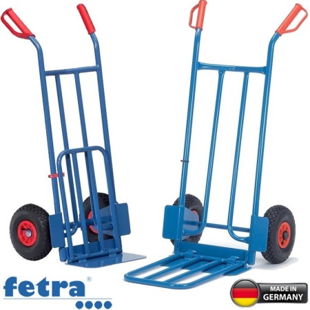 Fetra Paketkarre mit grosser Stahlrohr-Klappschaufel, Höhe 1150 mm,...