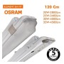OSRAM LED-Chip Feuchtraum-Wannenleuchte 120cm (35W-30W-25W-20W Einstellbar) 5000K