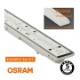OSRAM LED-Chip Feuchtraum-Wannenleuchte 120cm PIR-Sensor (35W-30W-25W-20W Einstellbar) 5000K