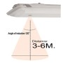 OSRAM LED-Chip Feuchtraum-Wannenleuchte 120cm PIR-Sensor (35W-30W-25W-20W Einstellbar) 5000K