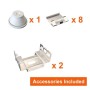 OSRAM LED-Chip Feuchtraum-Wannenleuchte 120cm PIR-Sensor (35W-30W-25W-20W Einstellbar) 5000K