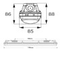 OSRAM LED-Chip Feuchtraum-Wannenleuchte 120cm PIR-Sensor (35W-30W-25W-20W Einstellbar) 5000K