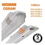 OSRAM LED-Chip Feuchtraum-Wannenleuchte 150cm PIR-Sensor (44W-38W-32W-25W Einstellbar) 5000K