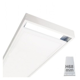 LED Panel Aufbaurahmen Kit 120x30 - Höhe 68mm