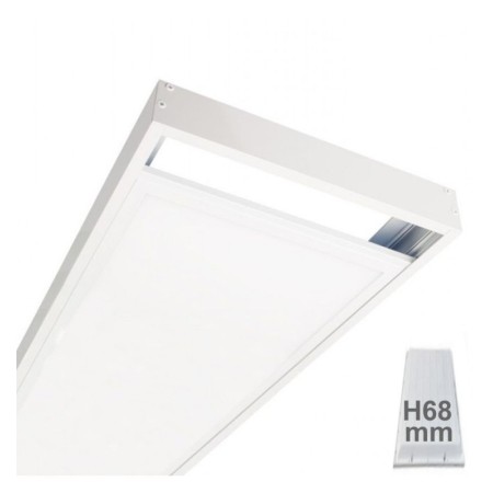 LED Panel Aufbaurahmen Kit 120x30 - Höhe 68mm