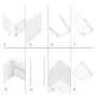 LED Panel Aufbaurahmen Kit 60x60 - Höhe 68mm