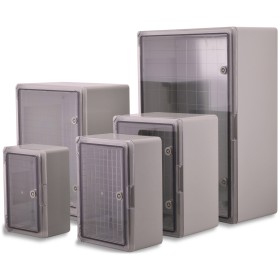 ABS Schaltschrank transparent inkl. Montageplatte TP ELECTRIC Siche...
