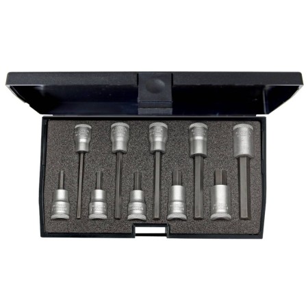 Gedore Innen-Sechskant Steckschlüssel-Bit-Einsatz-Set 10 Teilig 3/8" (10 Mm)