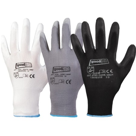 120 paar Montagehandschuhe Dark Grip Feinstrickhandschuhe