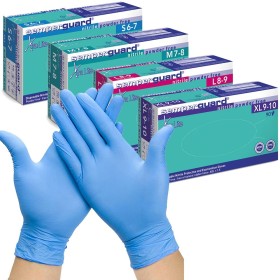 1 karton (10pack x 100stk.) Semperguard® Nitril Einweghandschuhe puderfrei