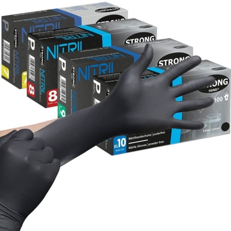 1 karton (10pack x 100stk.) Shatin Nitril Einweghandschuhe puderfrei