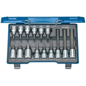 Gedore Innen-Sechskant Steckschlüssel-Bit-Einsatz-Set 15 Teilig 1/2" (12.5 Mm)