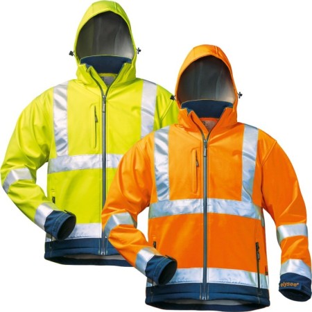 Warnschutz-Softshelljacken wetterfest  (Reflektierend) Elysee Liam-Bill
