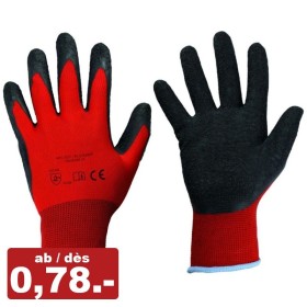 120paar Arbeitshandschuhe, Naturlatex getauchter Textilhandschuh CO...