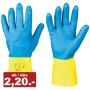 144 paires Protection chimique Gants de travail, double enduction e...