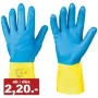 144 paires Protection chimique Gants de travail, double enduction e...