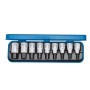 Gedore Innen-Sechskant Steckschlüssel-Bit-Einsatz-Set 9 Teilig 1/2" (12.5 Mm)
