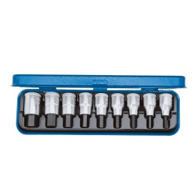 Gedore Innen-Sechskant Steckschlüssel-Bit-Einsatz-Set 9 Teilig 1/2" (12.5 Mm)