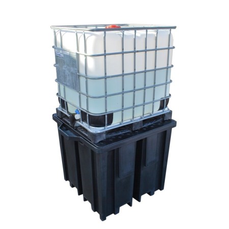 Recycled IBC Spill Pallet Bund Grid Deck 1150L Sump 4 Way Forklift