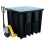 Recycled IBC Spill Pallet Bund Grid Deck 1150L Sump 4 Way Forklift
