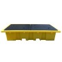 Double IBC Spill Pallet Bund Inc Grid Deck 1140L Sump