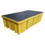 Double IBC Spill Pallet Bund Inc Grid Deck 1140L Sump