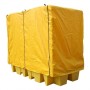 Double IBC Soft Covered Bunded Spill Pallet 1140L Sump