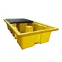 Double IBC Soft Covered Bunded Spill Pallet 1140L Sump