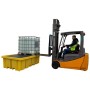 Double IBC Spill Pallet Bund Inc Grid Deck 1150L Sump 4 Way Forklift