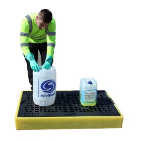 Low Pofile 2 Drum Bunded Workfloor 130ltr Sump