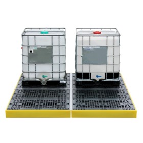Kit 1 Low Pofile 4 IBC Bunded Workfloor 1200ltr Sump