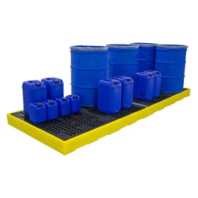 Low Pofile 8 Drum Bunded Workfloor 600 Litre Sump