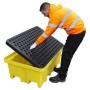 2 Drum Bunded Spill Pallet 230ltr Sump